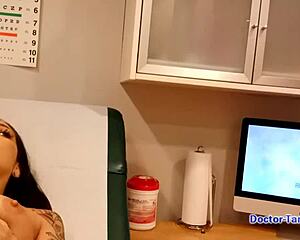 Dr. Tampa conducts Tampa University entrance physical on Stefania Mafra in a hospital setting. Latina patient shows off big natural tits during pov exam.