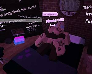 using that blonde bbc slut at my place