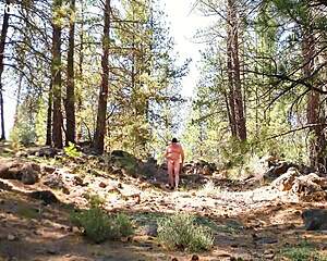 SimsCristian05 Naked Hike in Sheer Outfit on Hill