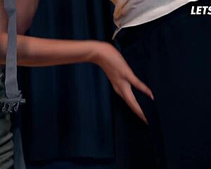 I can’t believe how hard my roommate banged me, skinny blonde Missy Luv!
