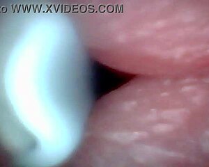 Endoscope camera reveals raw moment of male ejaculation inside