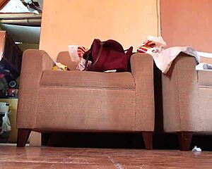 shemale struts in black high heels teasingly