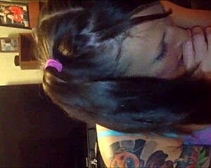 beautiful blue-eyed teen 18+ gives emotional amateur blowjob