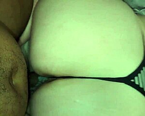 The woman allows the man to use her body as he pleases.