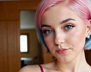 Exhibitionist Virtual Girlfriend Mia Pink—A.I. Generated Teen 18+ Flashing Big Tits!