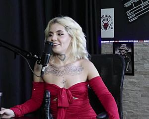 Blonde explains anal sex techniques and demonstrates blowjob and moans.