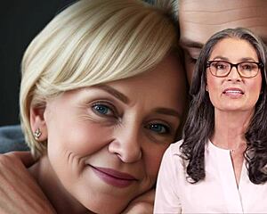 A French Mom And Her Handsome Son Playing Football