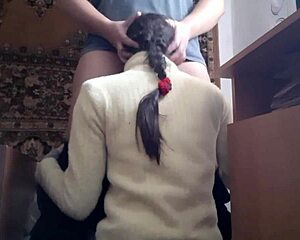 our gentle lesbian sex turns hardcore with orgasms and spanking 😍