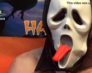 chubby girl attends halloween party and meets mr rola and gauchito on xvideo red