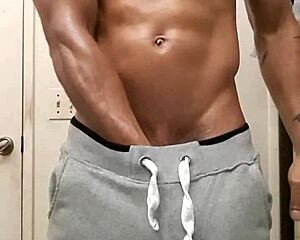 did you see that oil rub down after shower on big black cock?