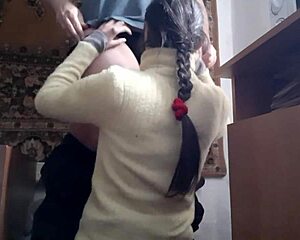 our gentle lesbian sex turns hardcore with orgasms and spanking 😍