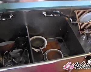 Can this busty lesbian really control her girlfriend with toys?