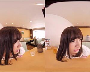 Man, This VR Japanese Cosplay Sex in a Family Restaurant is Wild!