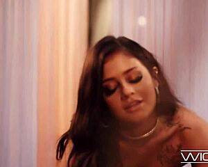 i love this inked babe in lingerie riding me.