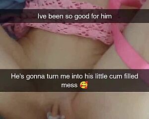 this cheating milf wife got bred and creampied in a wild snapchat compilation video