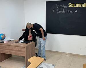 Intense Fucking Of Colombian Milf Substitute Teacher Sarah Black
