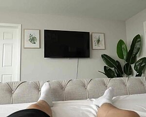 my step sis alexa chains bouncin her big ass on my cock while givin a blowjob