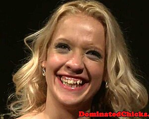 euro babe gets punished in garage before liquid lunch