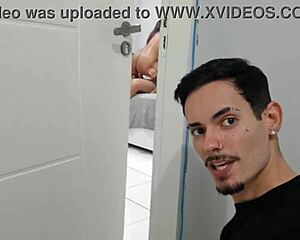 Amateur Wife Caught Giving Blowjob to Husband's Friend in Exhibitionist Act