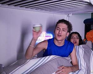 feeling so thrilled sneaking around the dorm for fucking