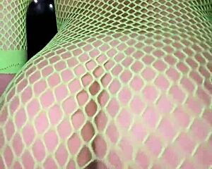 Nadia Diamo Twerks Hot Ass In Fishnet Bodysuit Slow Motion