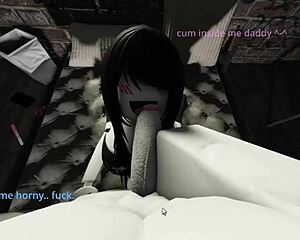 the comgirl played der hood in roblox and then got fucked hard in the condo