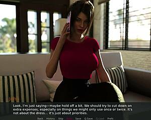 Being a wife in seductive cartoon game with mother in law