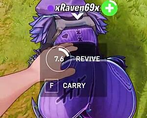 xraven69x engages in a big butt scene in fortnite style