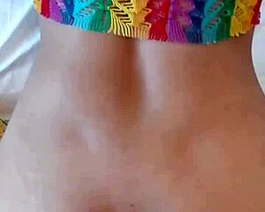 Candie cross is a natural teen 18+ in homemade doggystyle pov