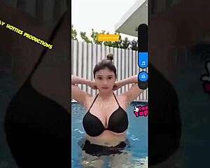 ANA JALANDONI in BIKINI, DOWNBLOUSE tease