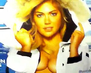 Small dick cums on Kate Upton.