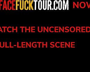 Face Fuck Tour Big Tits Tattooed Blonde Has Big Cock Throat Skills