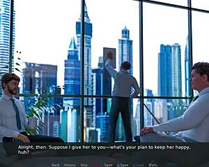 Being a wife in seductive cartoon game with mother in law