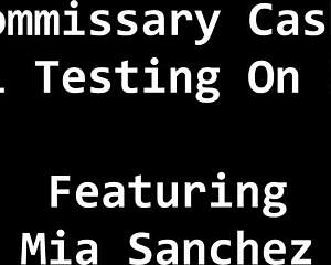 Commissary cash deal with Mia Sanchez backstage for wild action