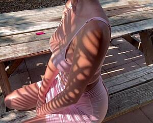 Italian Big Tits MILF Artemisia Love Strolls Outside In A Tight Dress, Looking Extremely Horny.