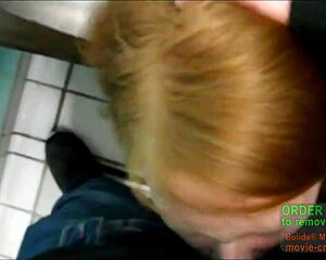 Blowjob in the Toilet