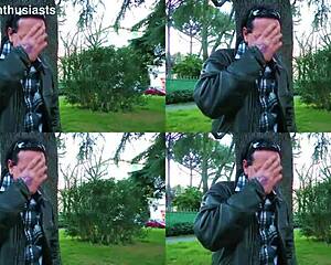 Laura in tight clothes gives a dirty blowjob and gets doggystyled 😏