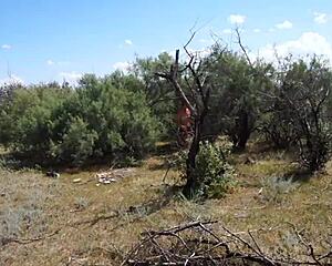 Savannah vixen, that mature amateur, gets wild outdoors!