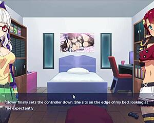 Nekohime confronts Clover in Sakura Gamer Episode 2