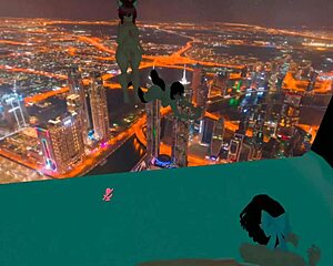 The muscle mommy dominates by railing her girlfriend's tight pussy with powerful thrusts