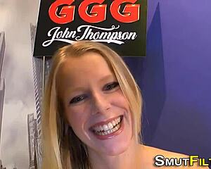 fetish facialized whore gets double penetration and blowbang