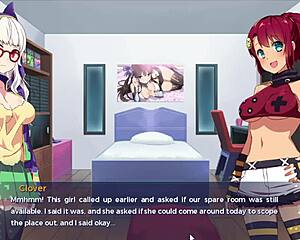 Nekohime confronts Clover in Sakura Gamer Episode 2