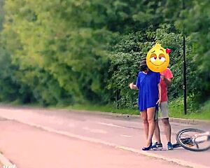 Hidden Cam Shows Jeny Stripping Naked in Public Street While Flashing Heels and Voyeur Thrills