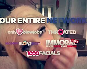 Blonde Milf Gets Throated And Face Fucked In Pov.