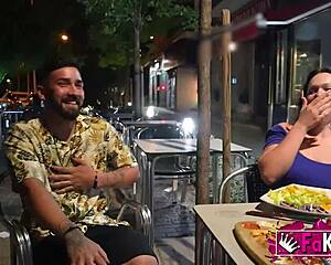 Hey, she gives a wild tour flashing and riding before taking rough anal doggystyle with Serezade Monroe