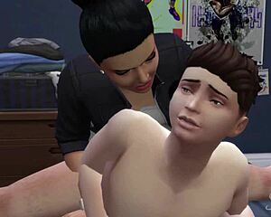 Two mistresses dominate young boyfriend