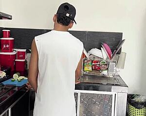 Fuck my sister-in-law in kitchen!