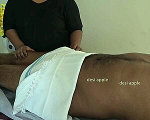 fantasy massage with oiled indian body