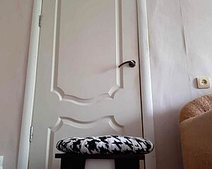 secretary with big tits in red miniskirt masturbates wet pussy riskily in office