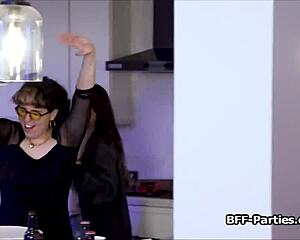 Me and my three asian gfs sharing a dick at the after party, it was so fun!